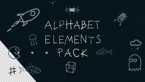 Alphabet Elements Video Displays template preview