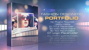 Fashion Designers Portfolio Video Displays template preview