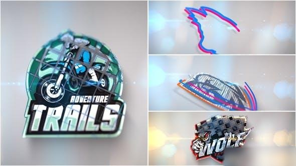 Videohive 3D Line Logo Reveal Logo Stings template preview
