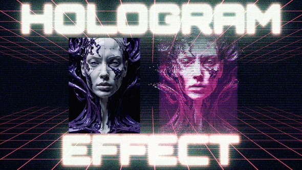 Videohive Cinematic Hologram Effect Elements template preview