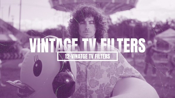 Videohive 12-Vintage TV Filters Elements template preview