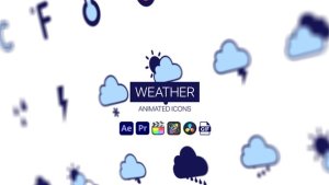 Videohive Weather Animated Icons Elements template preview