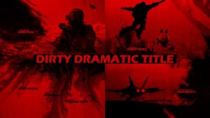 Dirty Dramatic Title Video Displays template preview