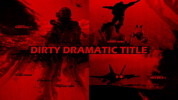 Dirty Dramatic Title Video Displays template preview
