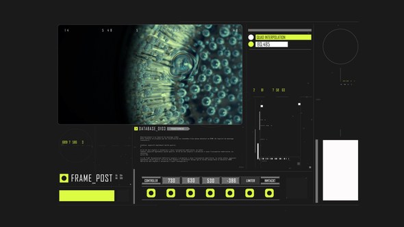 Videohive HUD Typography Medical Analysis Infographics template preview