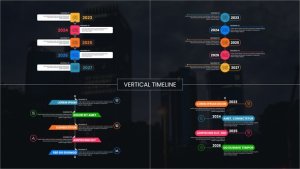 Videohive Vertical Timeline Infographics template preview