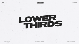 Videohive Modern Lower Thirds 48059756 Titles template preview