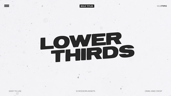 Videohive Modern Lower Thirds 48059756 Titles template preview