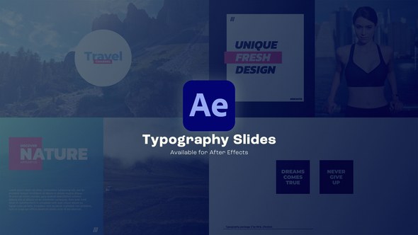 Videohive Typography Slides 47555351 Titles template preview