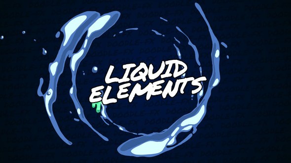Videohive Liquid Elements // After Effects Elements template preview