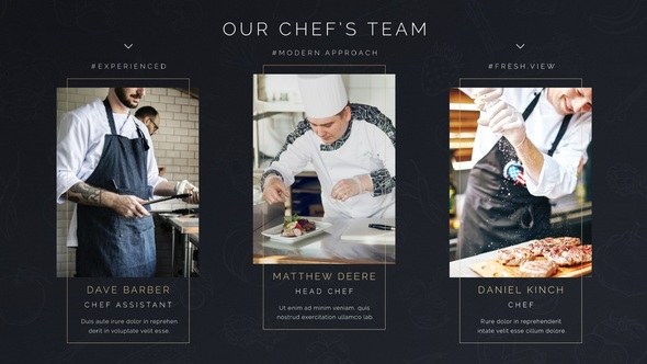 Restaurant Promo Video Displays template preview