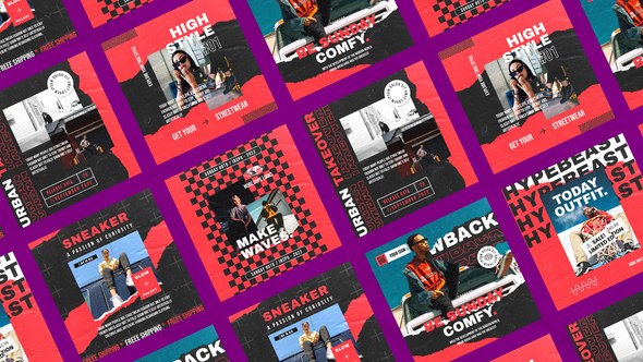 Videohive Dawn Streetwear Post Product Promo template preview