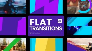 Videohive Flat Transitions for After Effects Elements template preview