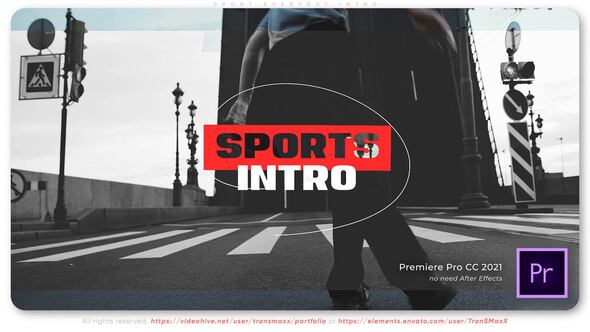 Sport Everyday Intro Premiere Pro template preview