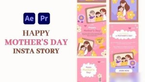 Videohive Happy Mother's Day Instagram Story Elements template preview