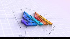 Videohive Blueprint Logo Reveal 3D Openers template preview