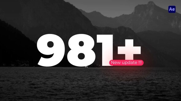 Videohive Number Text Animation - AE Titles template preview