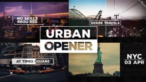 Urban Opener Video Displays template preview