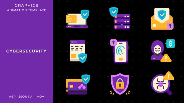 Videohive Cybersecurity graphic animation template | After Effects Elements template preview