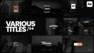 Videohive Various Titles 54 Titles template preview