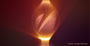 Shiny Logo With Elegant Fine Particles Video Displays template preview