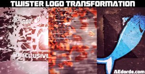 Videohive Twister Logo Transformation Logo Stings template preview