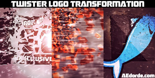 Videohive Twister Logo Transformation Logo Stings template preview
