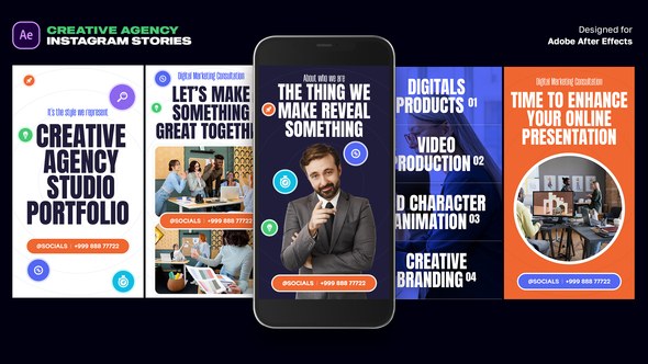Videohive Creative Agency Instagram Stories Product Promo template preview