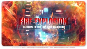 Videohive Cinematic Fire Smoke Explosion Transition Elements template preview
