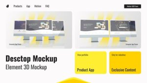Videohive Desktop Website Presentation 44677100 Product Promo template preview