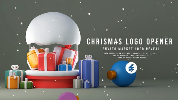 Videohive Christmas Logo Reveal 55433806 Video Displays template preview
