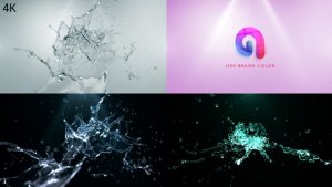 Videohive Water Splash Logo Reveal 2 Logo Stings template preview
