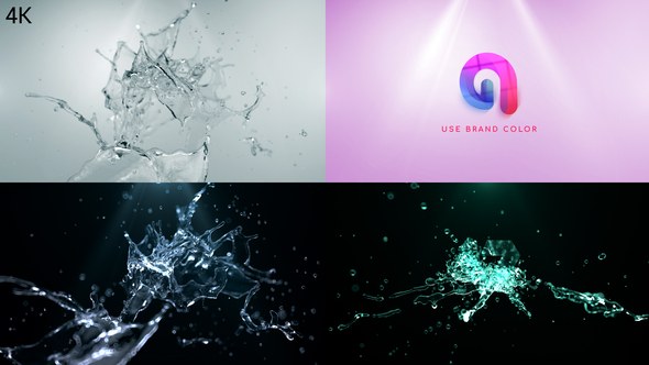 Videohive Water Splash Logo Reveal 2 Logo Stings template preview