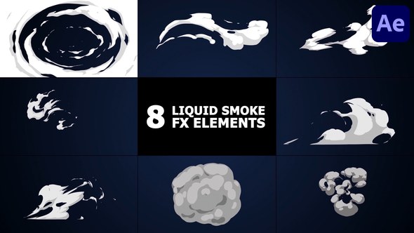 Videohive Liquid Smoke Elements | After Effects Elements template preview