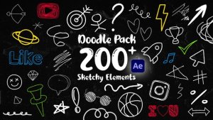 Videohive Doodle Pack 54687058 Elements template preview