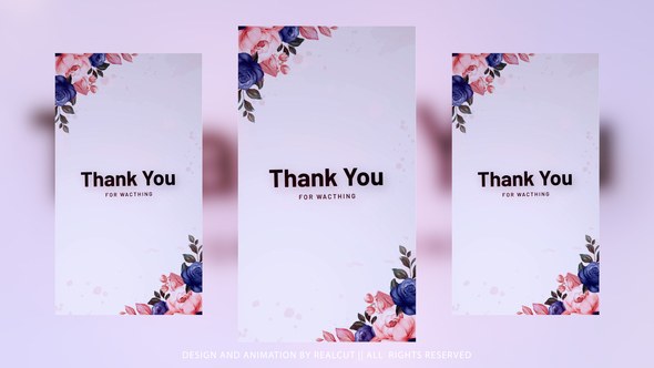 Videohive Vertical Romantic Spring 60307926 Video Displays template preview