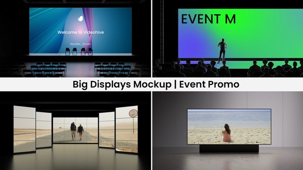 Videohive Big Displays Mockup | Event Promo Product Promo template preview