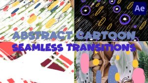 Videohive Abstract Cartoon Shapes Seamless Transitions | After Effects Elements template preview