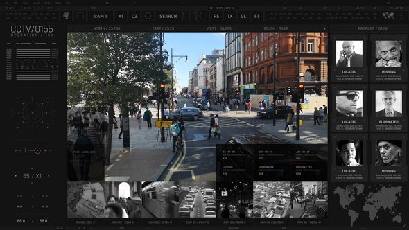 Videohive HUD Covert Operations CCTV3 Elements template preview
