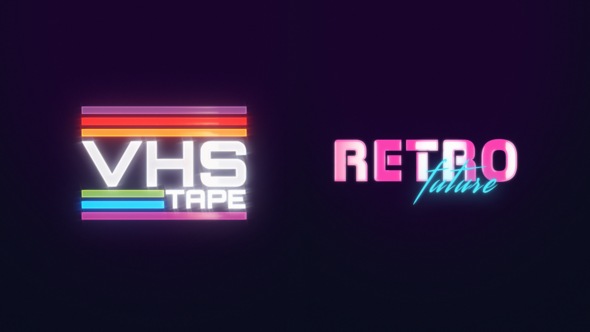 Videohive Retro Future Laser Logo Logo Stings template preview