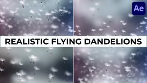 Videohive Realistic Flying Dandelions for After Effects Elements template preview