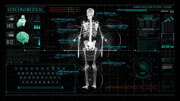 Videohive HUD700 Screen MEDICAL2 Elements template preview