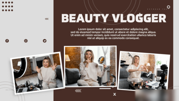 Videohive Beauty Vlogger Openers template preview