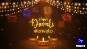Diwali Wishes MOGRT Premiere Pro template preview