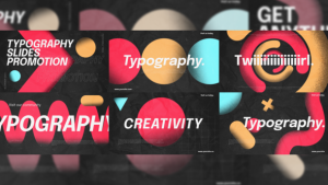 Videohive Grain Typo Slides Titles template preview