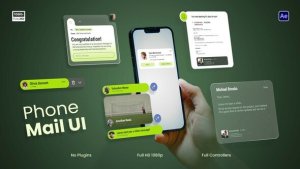Videohive Phone Mail UI Elements template preview
