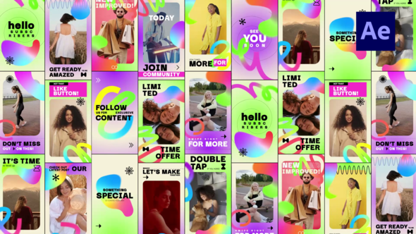 Videohive Gradient Social Media Stories Product Promo template preview