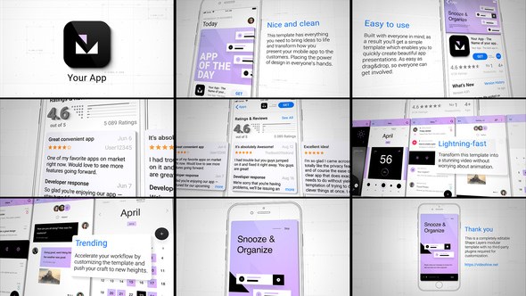 In-Store Mobile App Promo Video Displays template preview