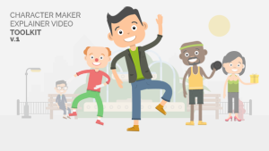 Character Maker - Explainer Video Toolkit Video Displays template preview