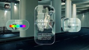 Videohive Liquid Glass Titles 61010169 Titles template preview